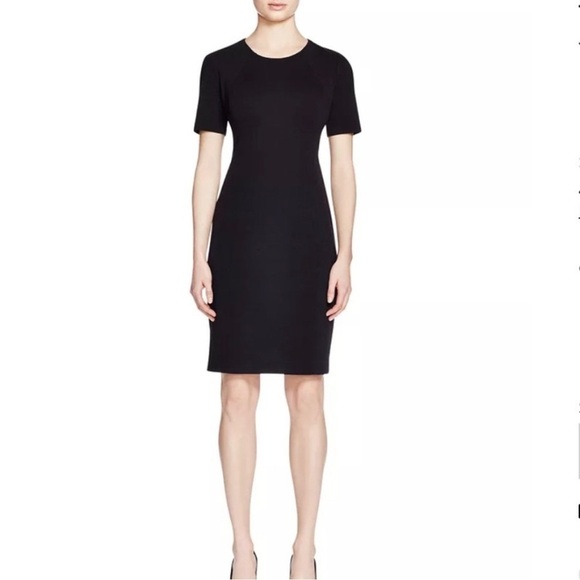 Tahari Arthur S. Levine Black Pocket Formal Mini Dress Size 2 - Picture 1 of 5